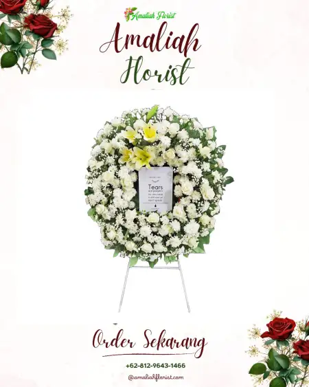 Krans Bunga Duka Ballroom Wedding Depok